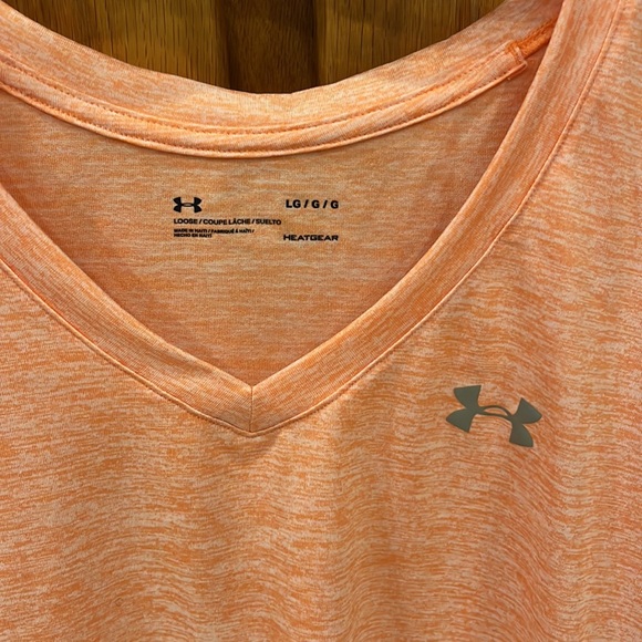Under Armour, women’s size L, peach color, activewear - Picture 2 of 5